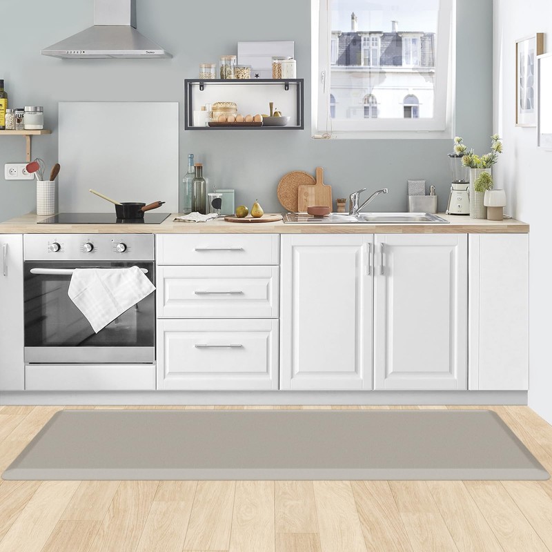 KitchenClouds Kitchen Mat Cushioned Anti Fatigue Kitchen Rug 17.3"x60" Water