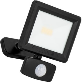 Luceco Essence Multi-Position Floodlight 10W 1050lm 4000K IP65 PIR Dask or Dawn - Black