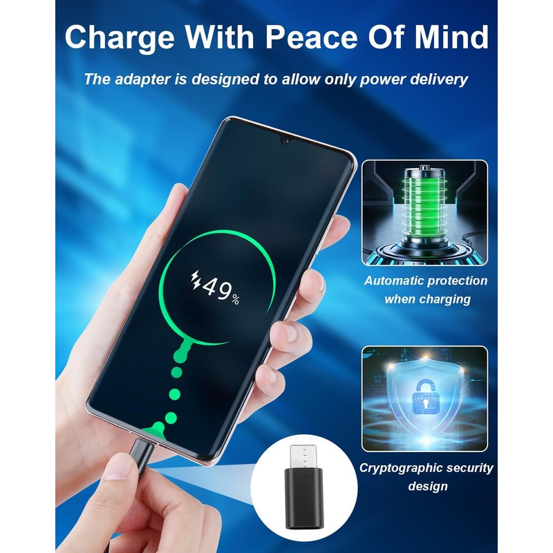 coalwop USB Data Blocker & USB-C Data Blocker [2-Pack] -