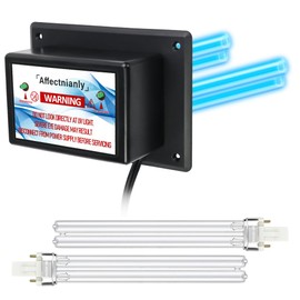Air Scrubber Üν Light for HVAC System Dual Lamp 24w Power Consumption,110V Work Around The Clock, Four Lamps