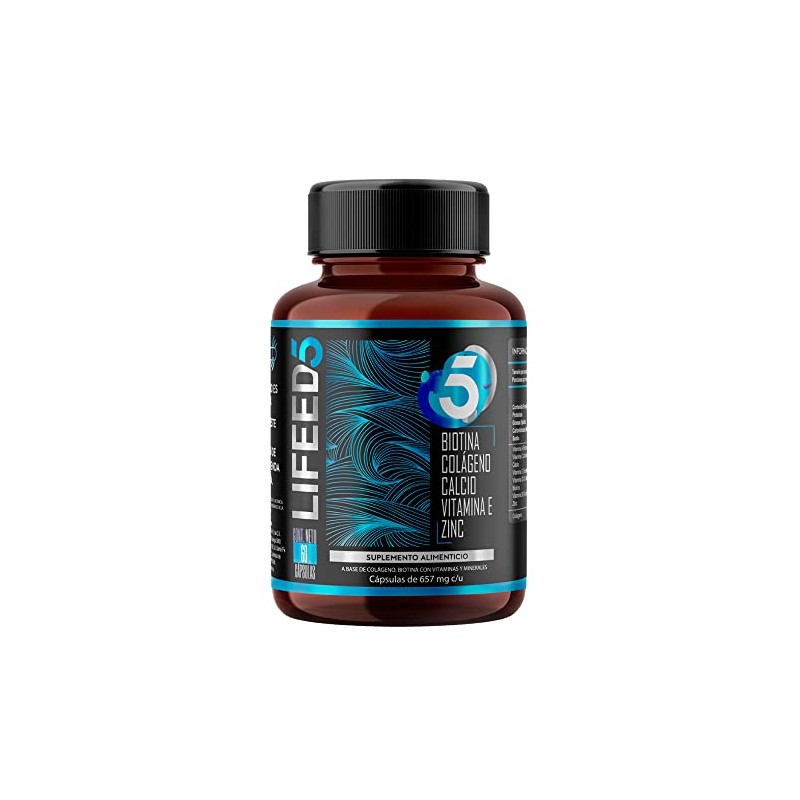LIFEED5 Vitaminas para el Cabello Hombre | 60 cápsulas |