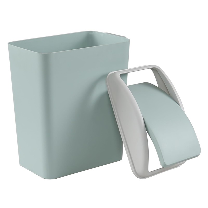 Xeabia 20 L Swing Top Trash Bin, Plastic Trash Can