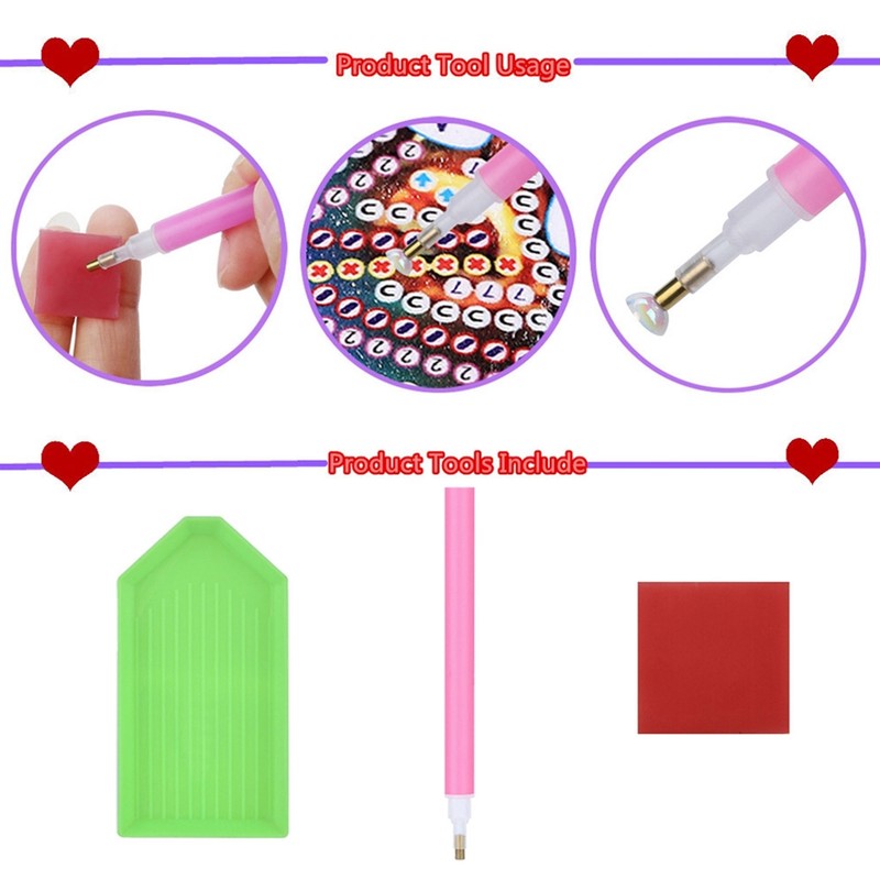 DIY Diamond Painting Purse 5D Women's Coin Wallet Cosmetic Storage