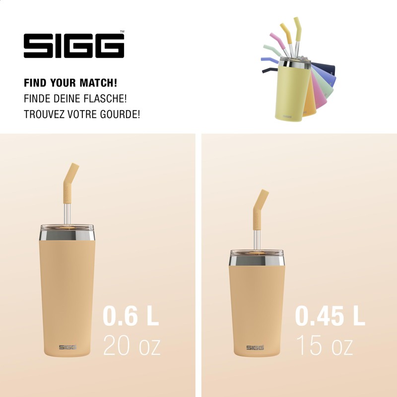 SIGG Helia Tumbler, Muted Peach, 0.6 L