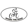 Generic Bicycle Oval Bumper Sticker D2155 Euro Oval Share The