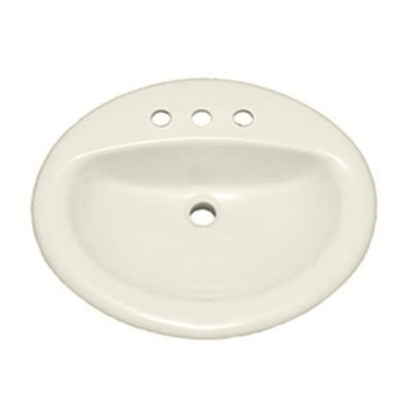 PROFLO PF20174 Rockaway 20-1/2" Oval Vitreous China Drop In Bathroom