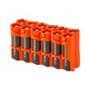 AA Battery Storage Caddy by Storacell, Orange, Holds 12 Batteries