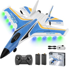4DRC G1 RC Plane for Adults Kids, RC Airplane Fighter Jet 2.4GHz 4 Channel 6-axis Gyro Stabilizer RTF Glider Aircraft Plane Toys, Easy to Fly Remote Control Airplane Glider for Kids & Beginners