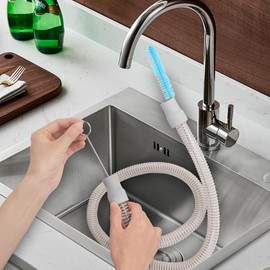 Inspack CPAP Tube Cleaning Brush-7 Feet Flexible + 7 Inches Handy Stainless Steel Wire Bristle Brush