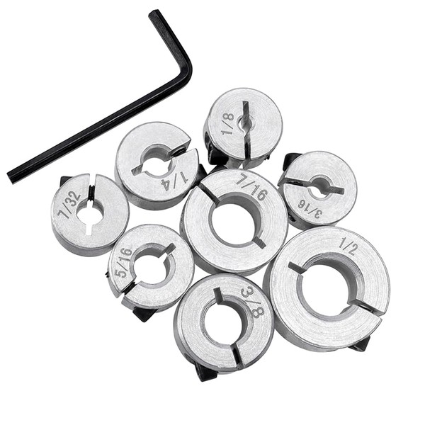 Depth Stop Drill Bit, Bestgle 8pcs Drill Depth Stop Collar