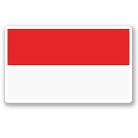 2 x 10cm Monaco Flag Vinyl Sticker Bike Laptop Car Travel Luggage Tag Fun #5283 (10cm Wide x 6cm Tall)