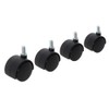 Fixman 275361 Twin Wheel Castor Bolt 4pk 40 mm Bolt