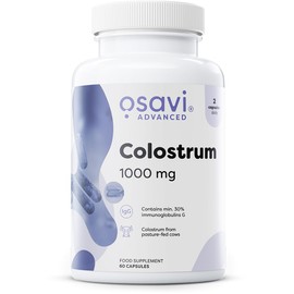 OSAVI Osavi Colostrum 1000mg C 60 Capsules | HighCPotency Colostrum Bovine with 30% Immunoglobulins G | Sourced from HolsteinCFriesian Cows | GMOCFree