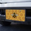 GRAPHICS & MORE Bee on Honeycomb Novelty Metal Vanity Tag