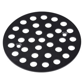 Baudelun Round 4.25 Inch Shower Drainer Cover,Screw-in Floor Drain Cover Replacement,304 Stainless Shower Drainer Grate,Black