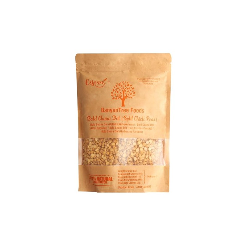 BanyanTree Foods Chana Dal | Split Chickpeas 500g~All Natural, Indian