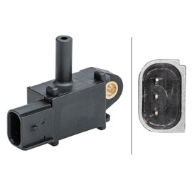 HELLA 6PP 009 409-551 Sensor, Exhaust Pressure - 3-Pin - Screwed