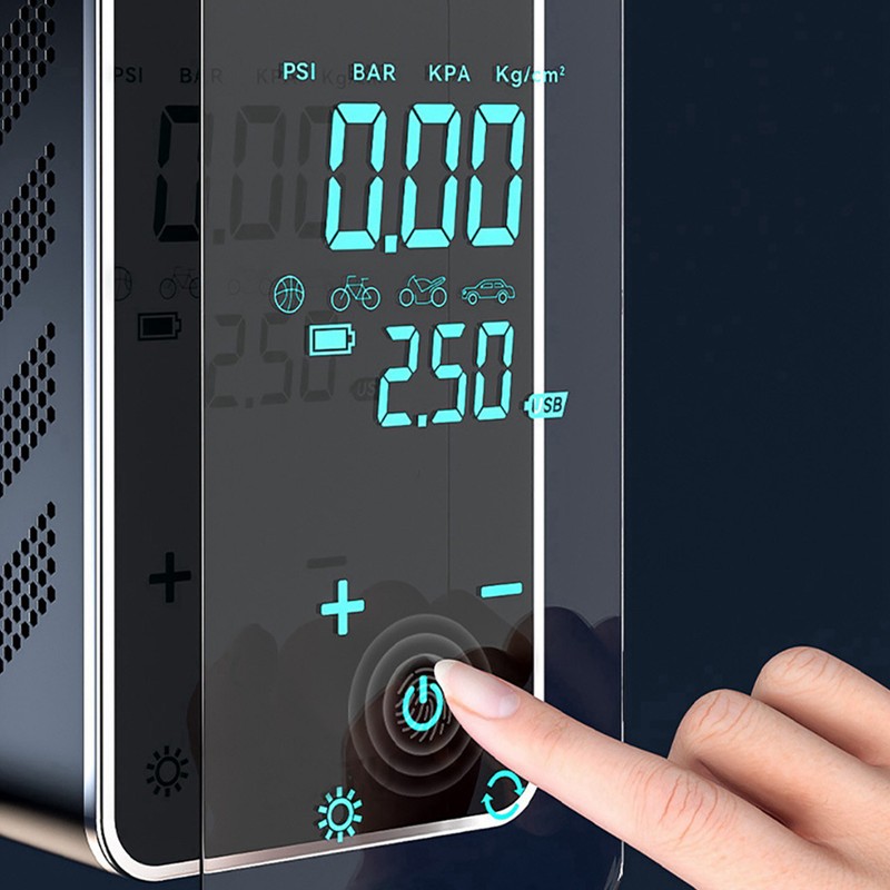ST-9616A Full-Touch-Screen Vehicle-Mounted Air Pump Portable Air Pump for Automobile
