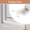 2 pcs 118”Wedge-Shape Foam Window Weather Stripping Door Seal Strip,Soundproofing