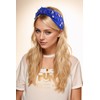 Gmmidea 4th of July Headband Rhinestone Flag Knotted Headbands for