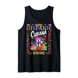 Cuba Flag Outfit Ideas for Women & Herencia Hispana Cubana Tank Top