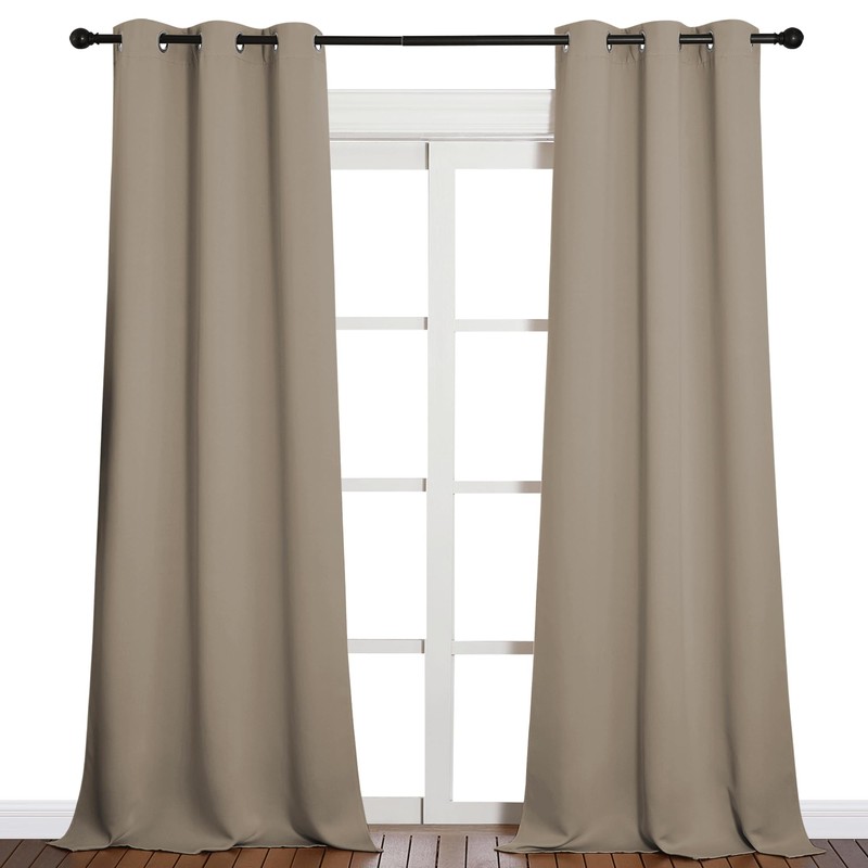 NICETOWN NICETOWN Patio Glass Door Blackout Curtains for Bedroom/Living Room,