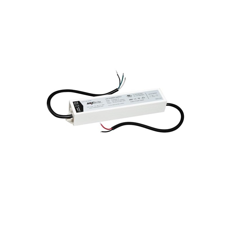 60W LED Power Supply, 12V DC Output, 100-240V AC Input,