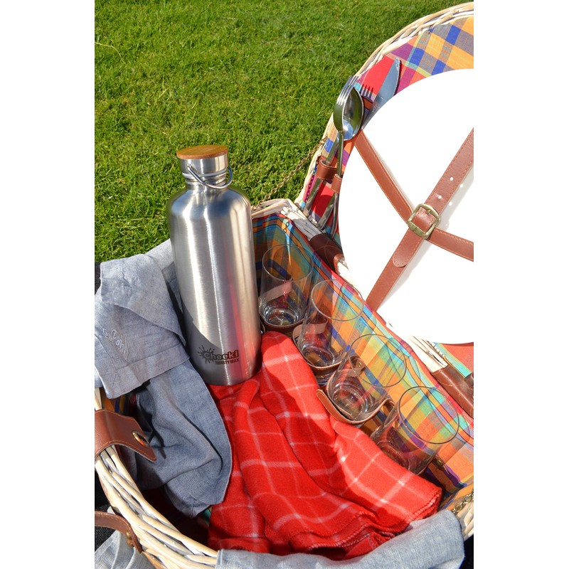 Cheeki Thirsty Max Stainless Steel Bottle 1.6 Litre Capacity, Silver