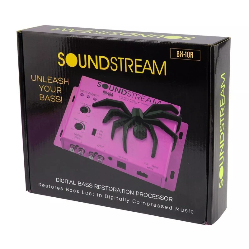 Soundstream BX-10R Bass Processor - Digital Sound Restoration Maximizer, Pink
