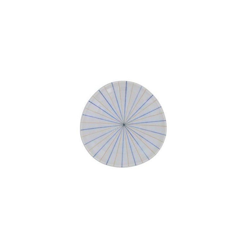 Tableware East Triangular Platter, 9.1 inches (23 cm), Blue Tea
