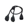 SF Cable, 3ft Splitter Power Cord IEC 60320 C14 to