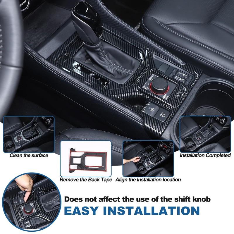 Sekhyna Car Center Console Gear Shift Panel Cover Trim Compatible