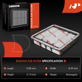 A-Premium Engine Air Filter Replacement for Lexus LS430 2001-2006 GS400, 2