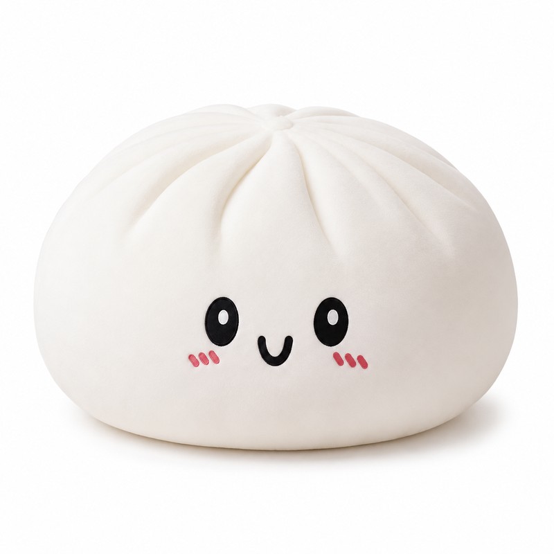 Dumpling Plush Pillow for Hugging & Decor – Soft Stuffed