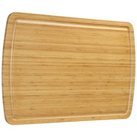 Extra Large Bamboo Cutting Board for Kitchen, Stove Top Cover Cutting Board, Butcher Block Chopping Board with Juice Groove, Wood Serving Tray for Cheese Charcuterie Turkey, 30 x 20