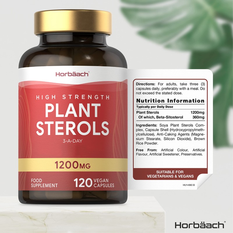 Plant Sterols High Strength Capsules | 1200mg | 120 Count