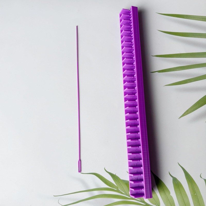 Kandi Braclet Helper Tray,Purple Bead Holder Making Tool with Bead