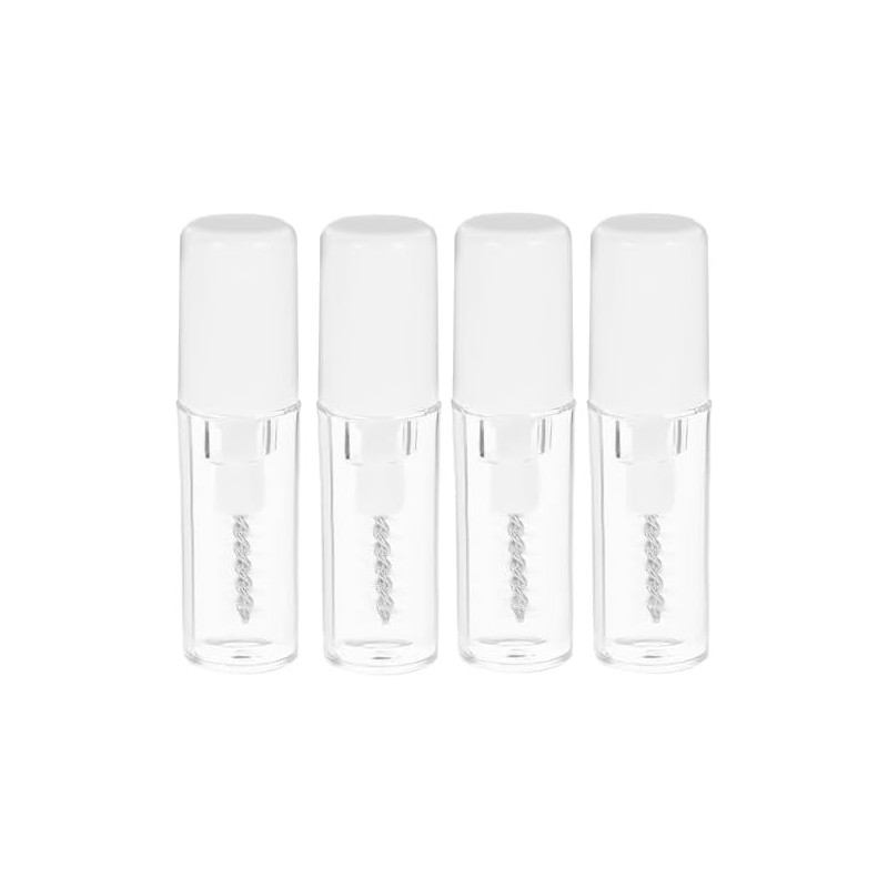 4 Piezas Gel Transparente para Cejas y Pestañas Mini Plástico