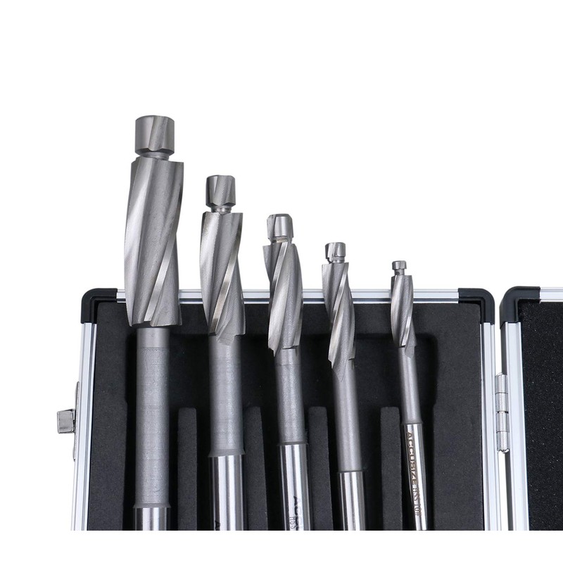 Accusize Industrial Tools 7 Pc'' H.S.S. Solid Capscrew Counterbore Set