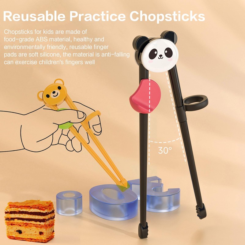 Training Finger Chopsticks Cutlery for Beginners, No Slip & Healthy