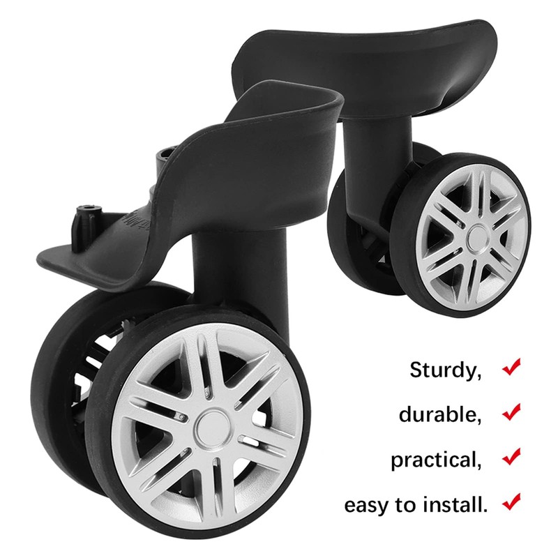Agatige Suitcase Wheels, Universal Draw Bar Box Wheels Accessory Wheel