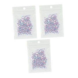 BIUDECO 3bags Elegant Nail Art Ornament Manicure Pearl Decorations DIY Nail Decorations for Women