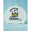 escualo Gorra para Natacion Mujer Adulto Modelo Queen (Silicon) Impermeable,