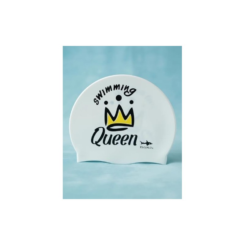 escualo Gorra para Natacion Mujer Adulto Modelo Queen (Silicon) Impermeable,