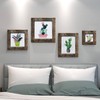 IKEREE 8x10 Rustic Picture Frames with Real Bark, Made of