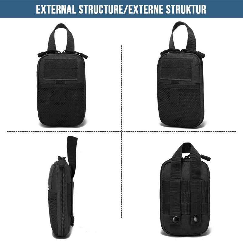 MUCHER 2 x Tool Bag Organiser Small Multitool Bag Tactical