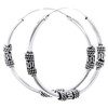 WINDALF Arion Large Creole Earrings Diameter 3.7 cm Silver Hoop