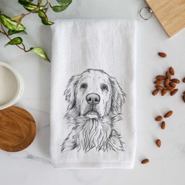 Inkopious Bare Golden Retriever Decorative Hand Towel Bathroom and Kitchen Decoration Décor