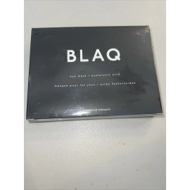 BLAQ Eye Mask Hyaluronic Acid De-puff Detox Activated Charcoal 5 masks New