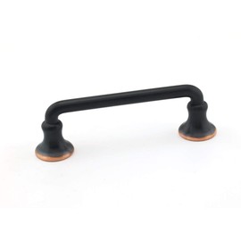 Richelieu Hardware BP873BORB Toulon Collection 3-inch (76 mm) Center-to-Center Brushed Oil-Rubbed Bronze Traditional Round Cabinet and Drawer Pull Handle for Kitchen, Bathroom, and Furniture